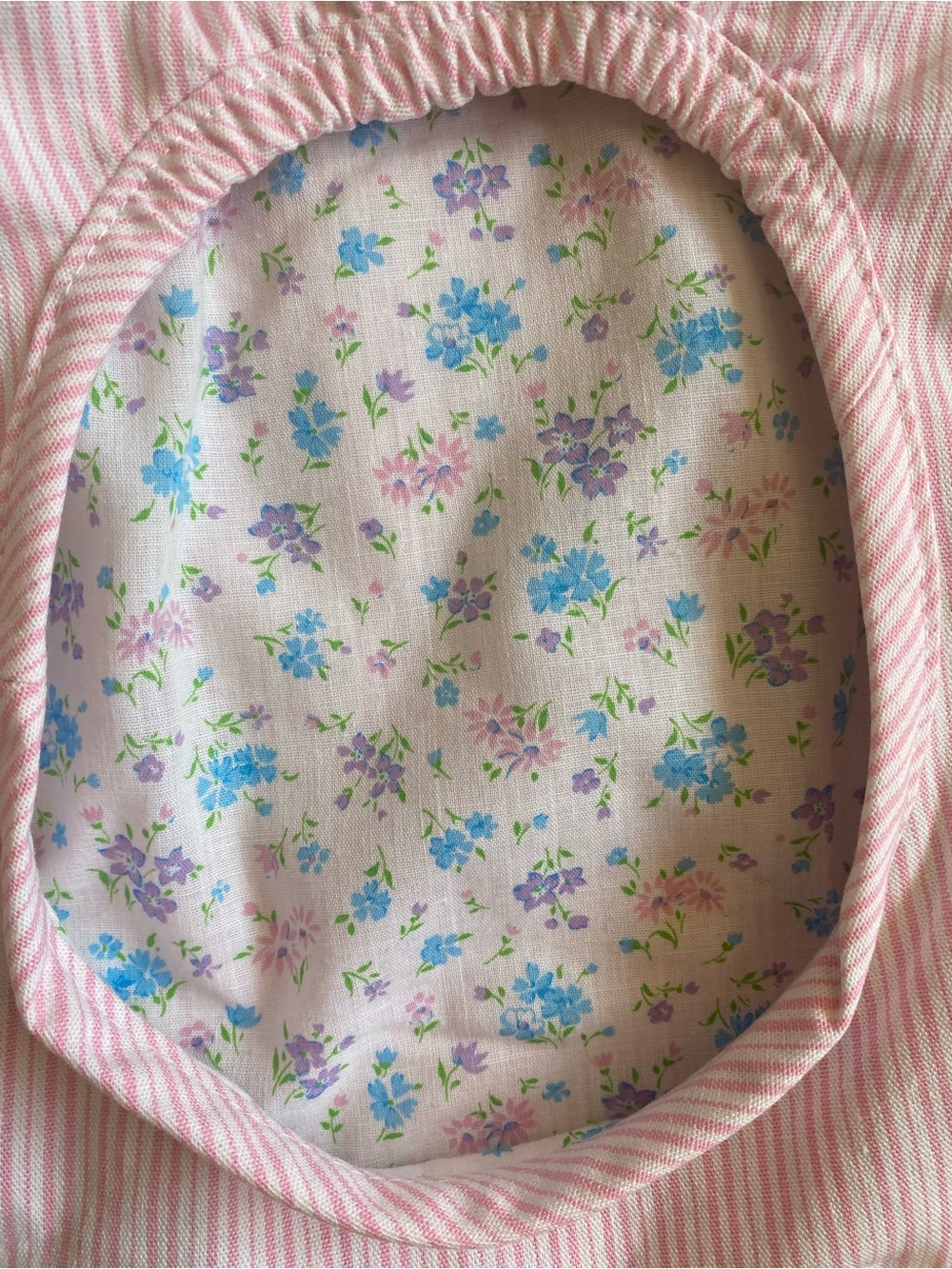 Vintage 70s-Inspired Boho Apron Dress Set *X-Large* Pink Stripe Halter Wrap - Picture 9 of 9
